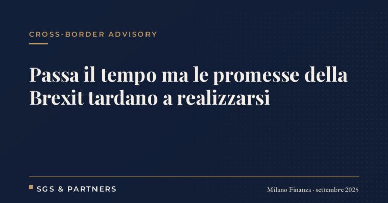Passa il tempo ma le promesse della Brexit tardano a realizzarsi